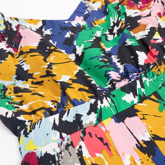 J. Crew Floral Midi Dress, Multicolor, Size 2 - Picture 7 of 13